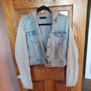 Fashion to figure denim crop jacket